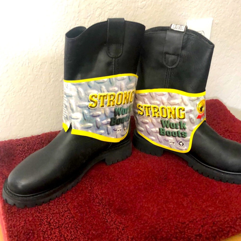 Steel Toe “Strong” Work Boots Men’s Sz 9